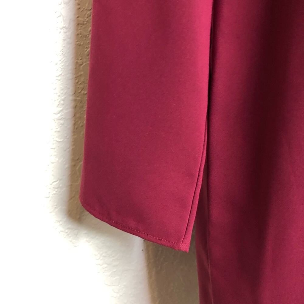 Amanda Uprichard maroon wine v neck shift dress size Medium - Picture 4 of 12